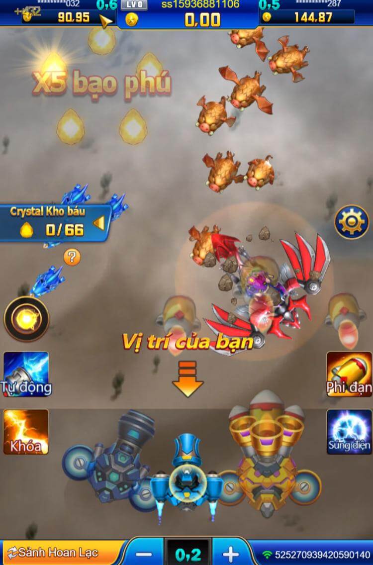 giao diện game Dragon Fortune