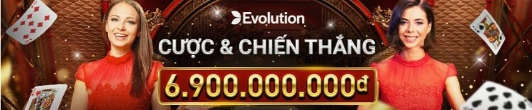 evolution cược và chiến thắng 6.900.000.000đ