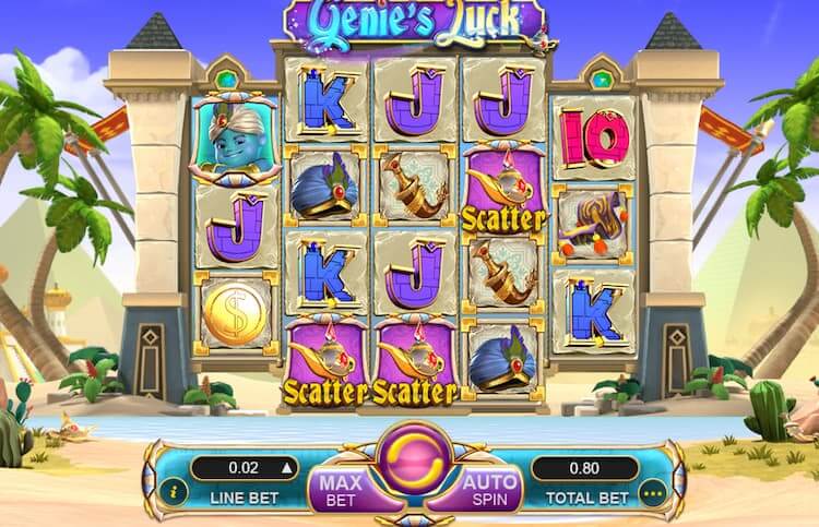 Giao diện Genie Luck