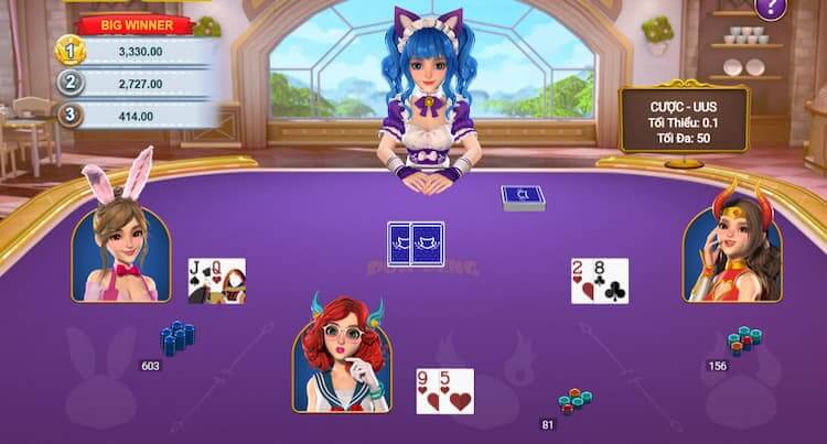 Giao diện Pok Deng Dealer ảo