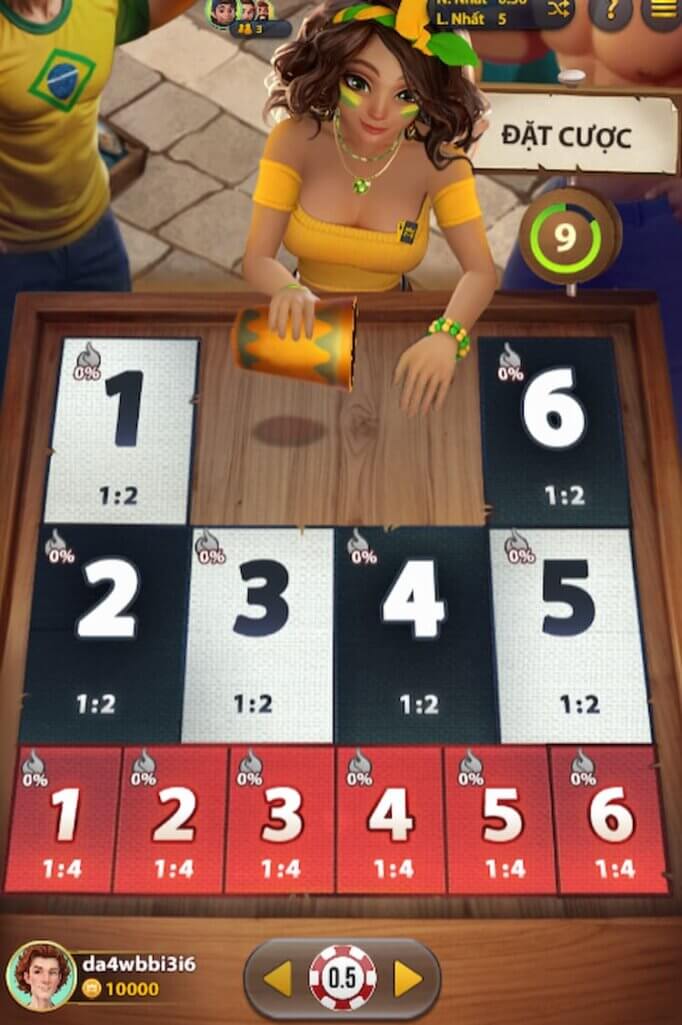 Giao diện tài xỉu Bozo