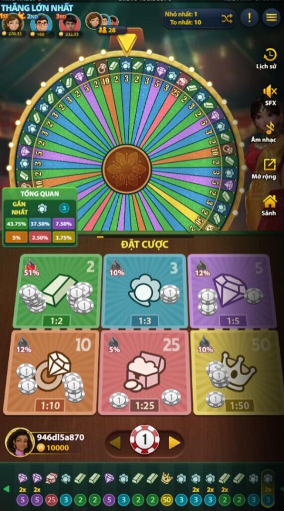 chơi Money Wheel Deluxe tại nhà cái w88