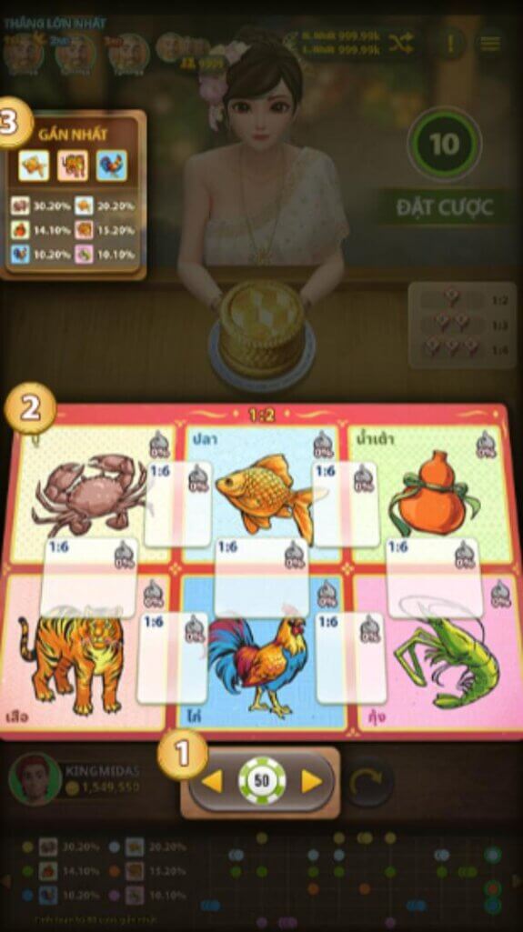 chơi bầu cua thái tại nhà cái w88